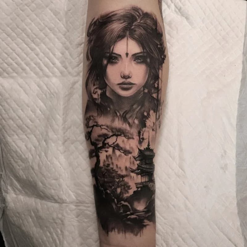 건대 의정부 인물타투