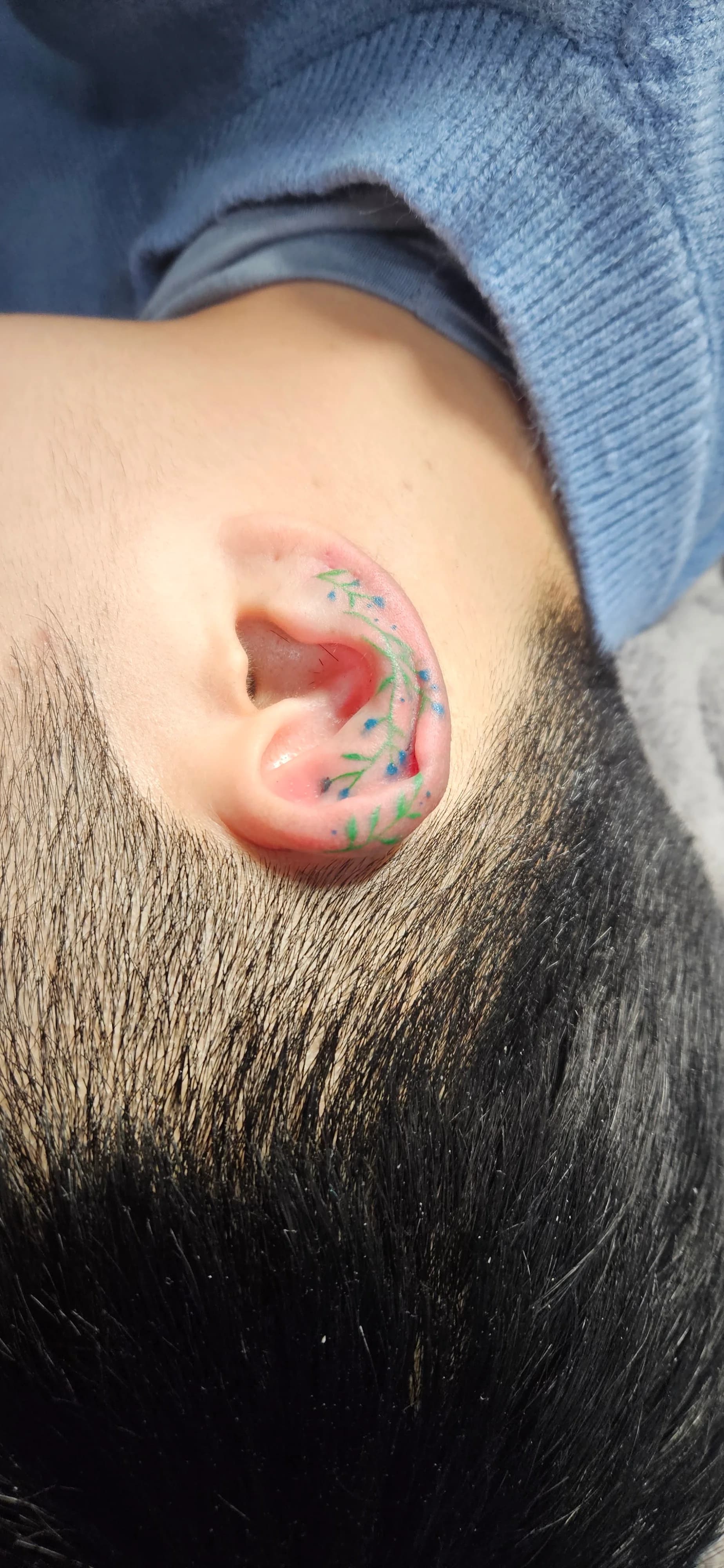 미니 컬러타투 귀 부위 - 1