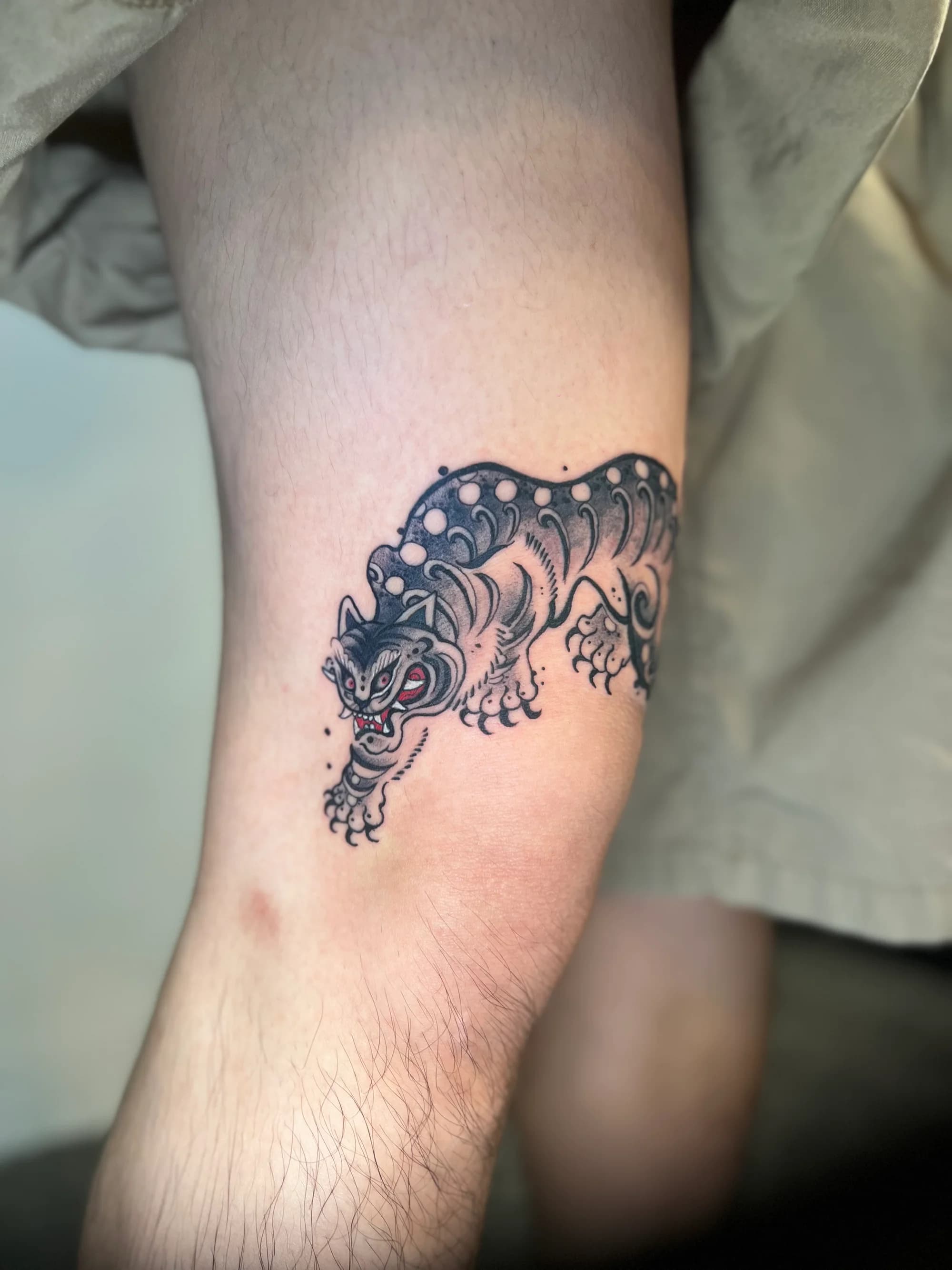 묘당, 무릎 위 호랑이 한마리