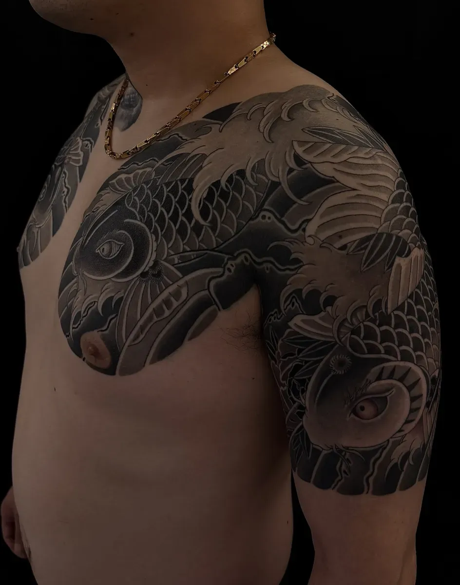 잉어 가슴반팔 - 1