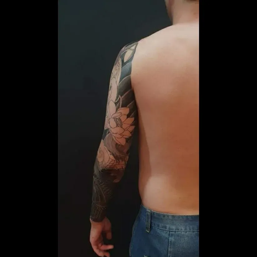 가슴긴팔 배경작업 목포타투 TS타투 - 1