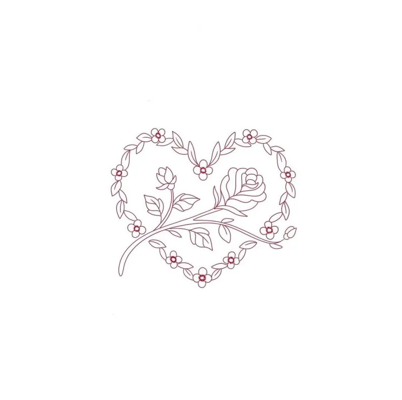 하트꽃 타투 ,장미타투