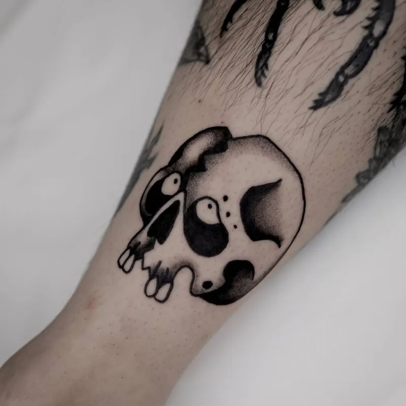 올드스쿨 블랙스쿨 시그니쳐 해골 - 1