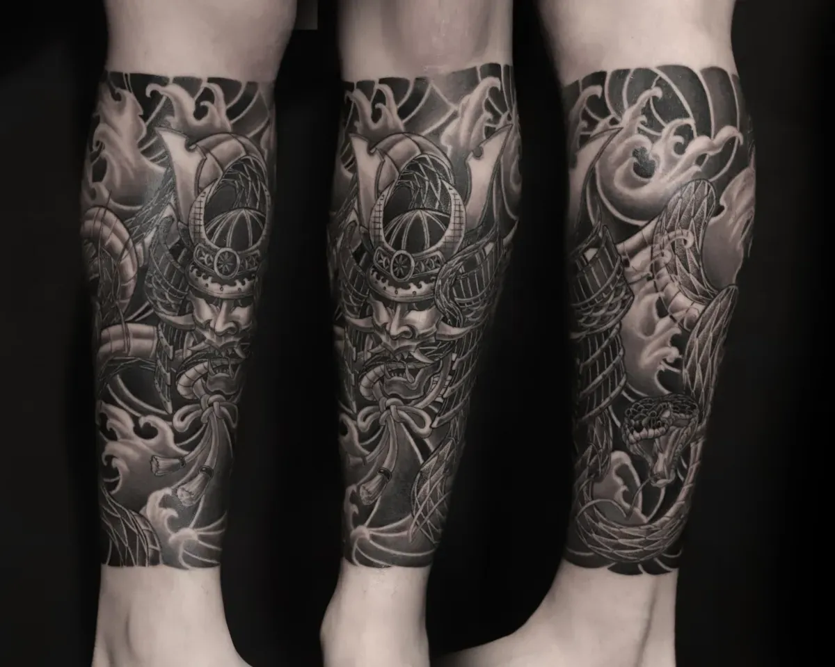 가부포 뱀 종아리