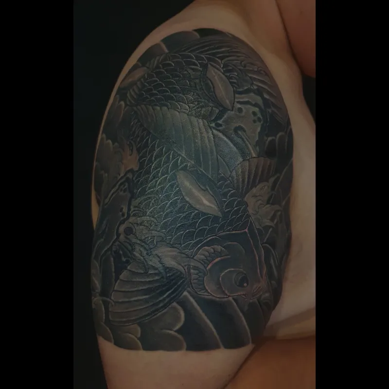 커버업타투 잉어타투 목포타투 - 1