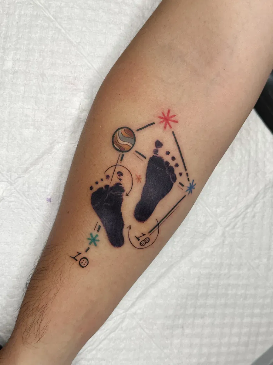 아기 발바닥 도장타투😍오랫동안 추억으로 남아요👍🏻 - 1