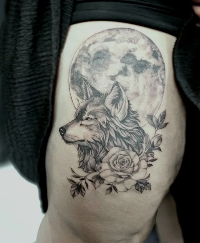 늑대,달,장미 - 1