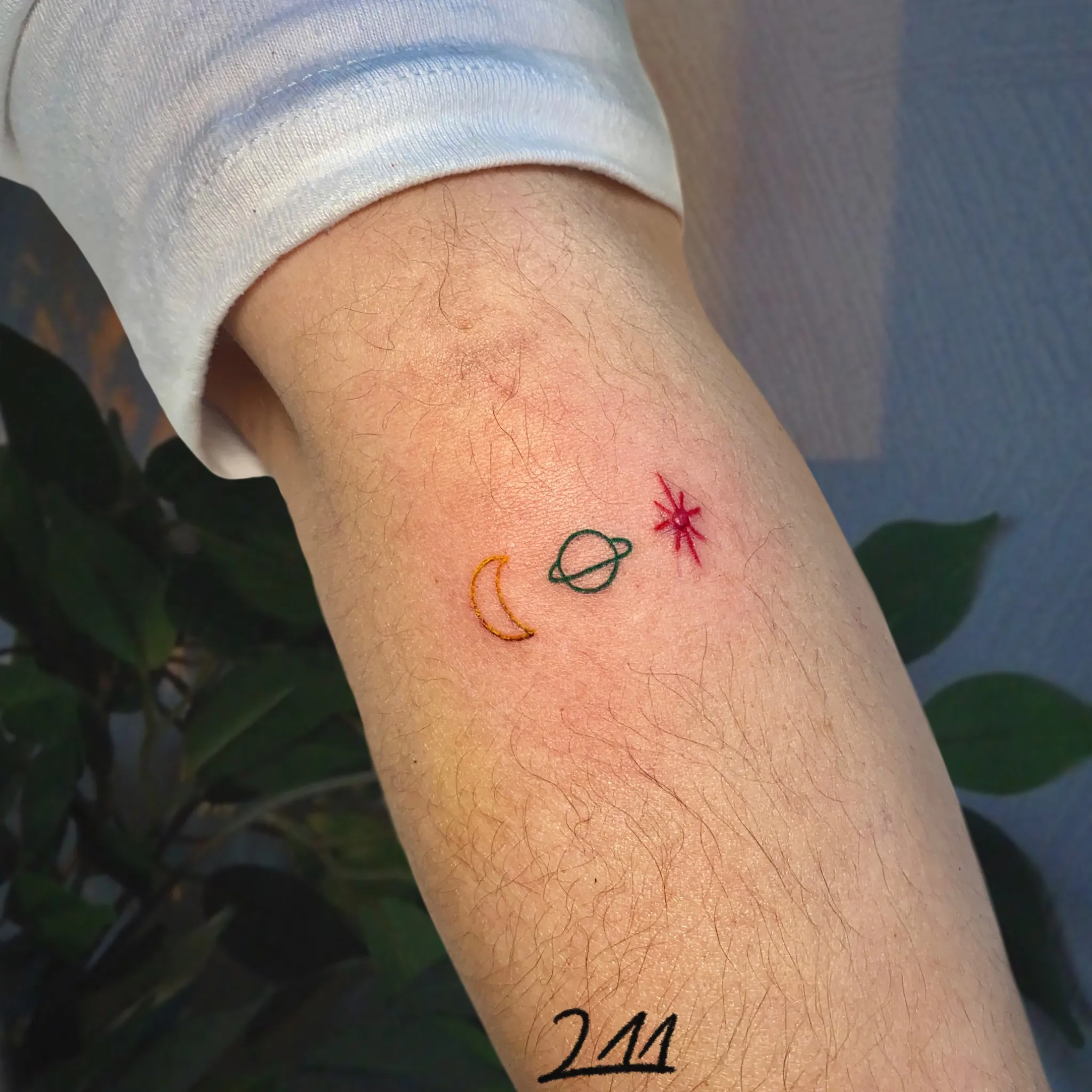 귀여운 행성 미니 타투 - 1