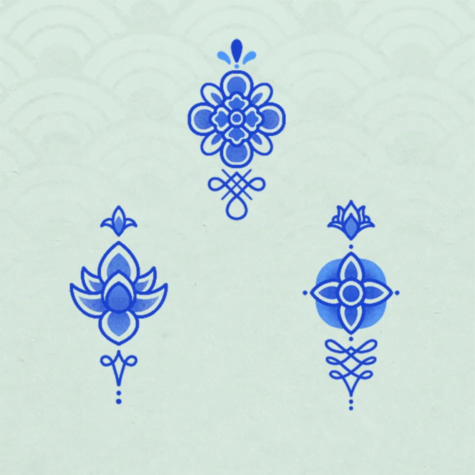 동양적인 오너먼트 - 1