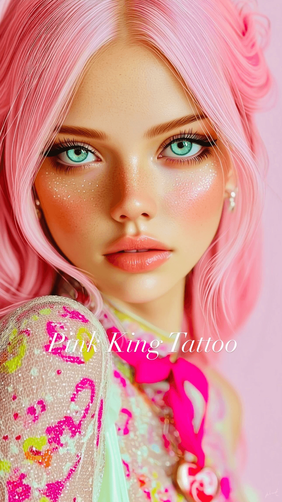 Pink King Tattoo