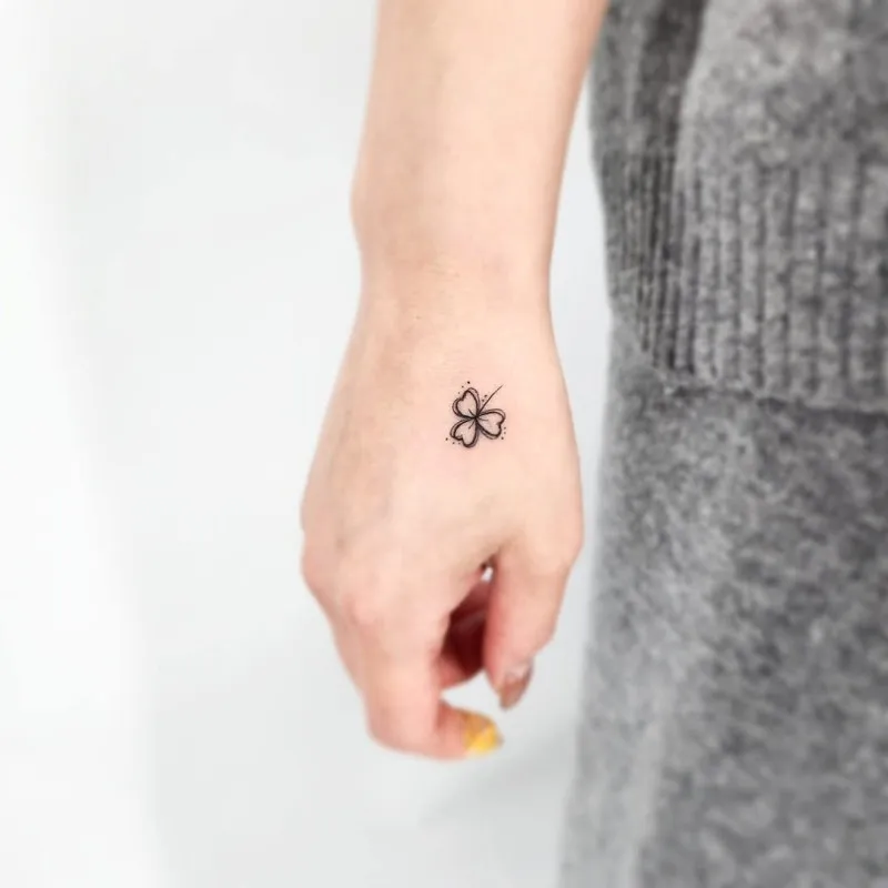 커버업 미니 손등타투 - 1