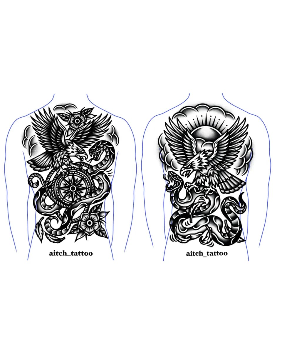 올드스쿨 등판 도안 - 1