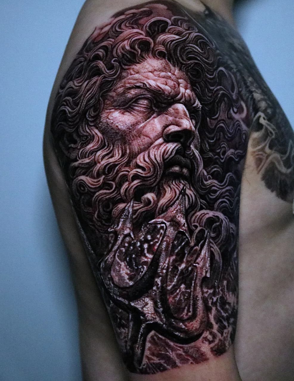 블랙엔그레이 포세이돈 반팔타투