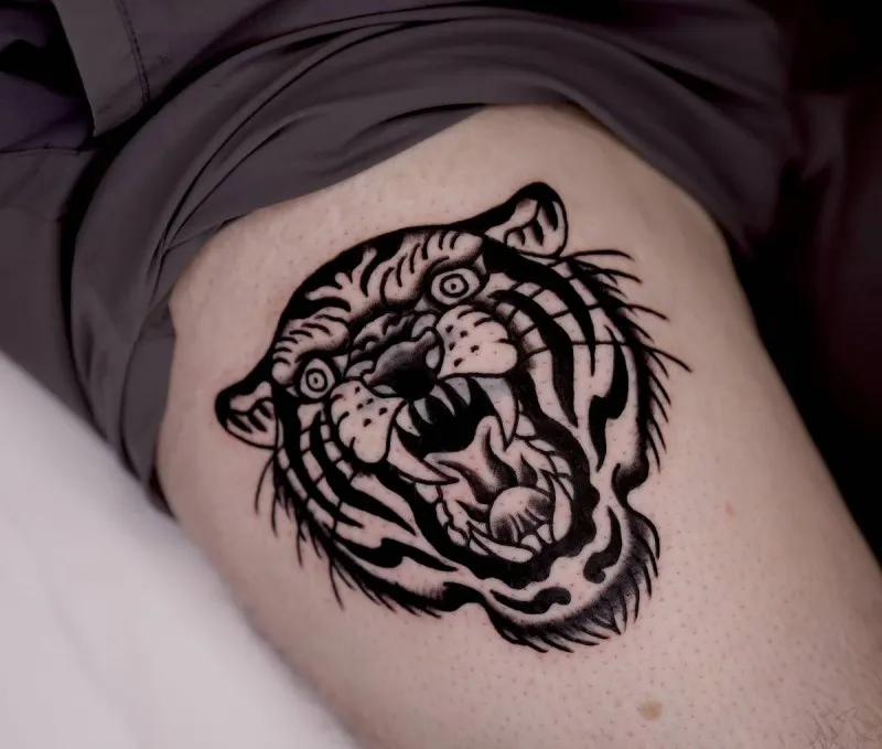 올드스쿨 블랙스쿨 호랑이(커버업) - 1