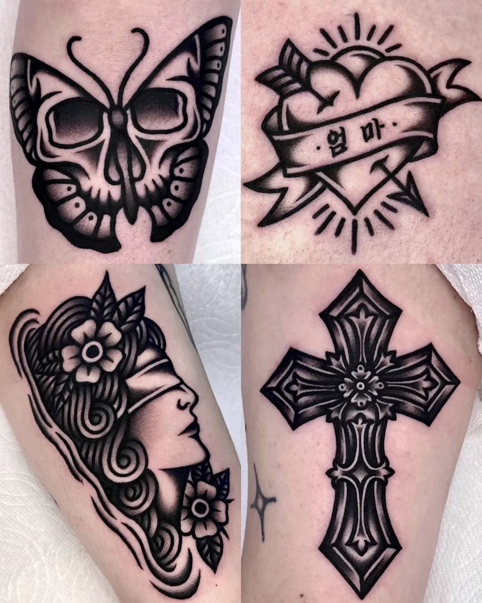 올드스쿨 블랙스쿨 긴팔 - 1