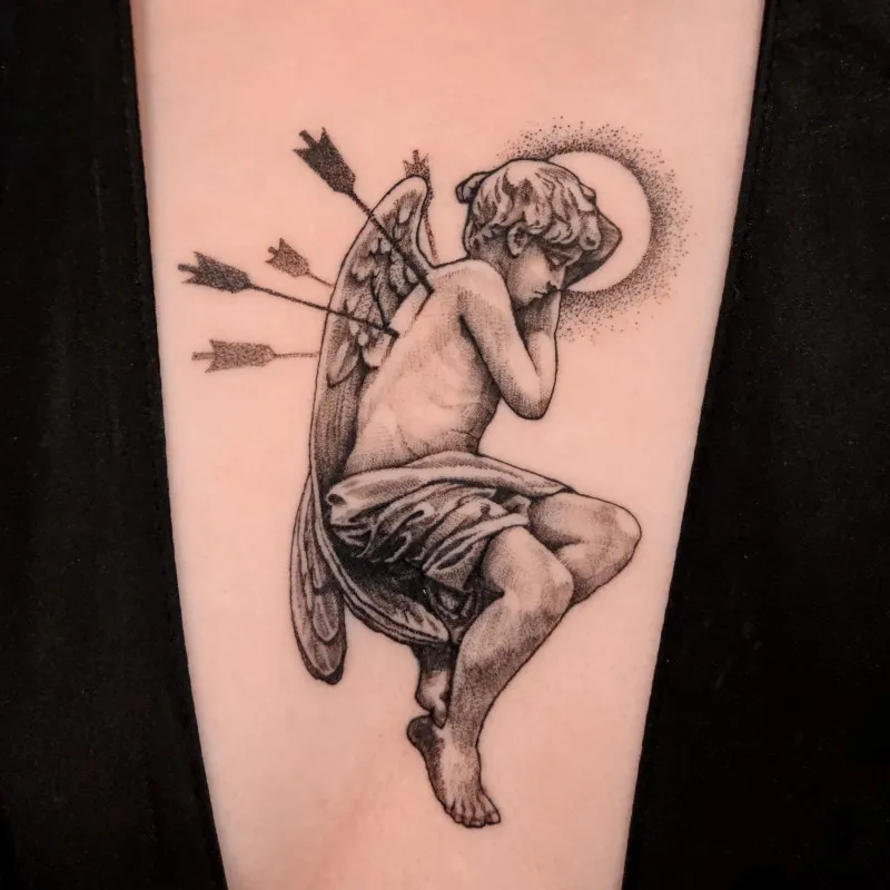 수호 천사 가슴 명치