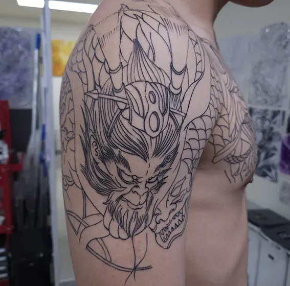 가슴긴팔 이레즈미타투 제천대성 한야 용타투 인천타투 부천타투 부평타투 김포타투 최상의 작품을 만들어드립니다 - 1