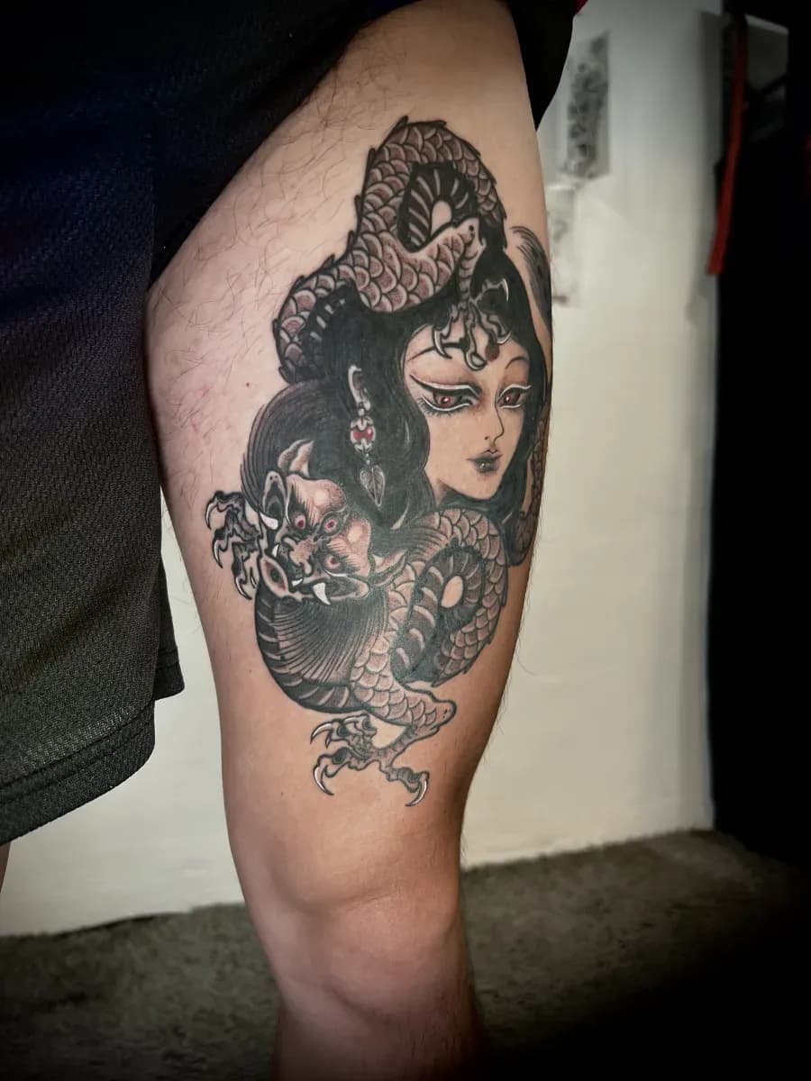 묘당타투 우마왕과 나찰 - 1