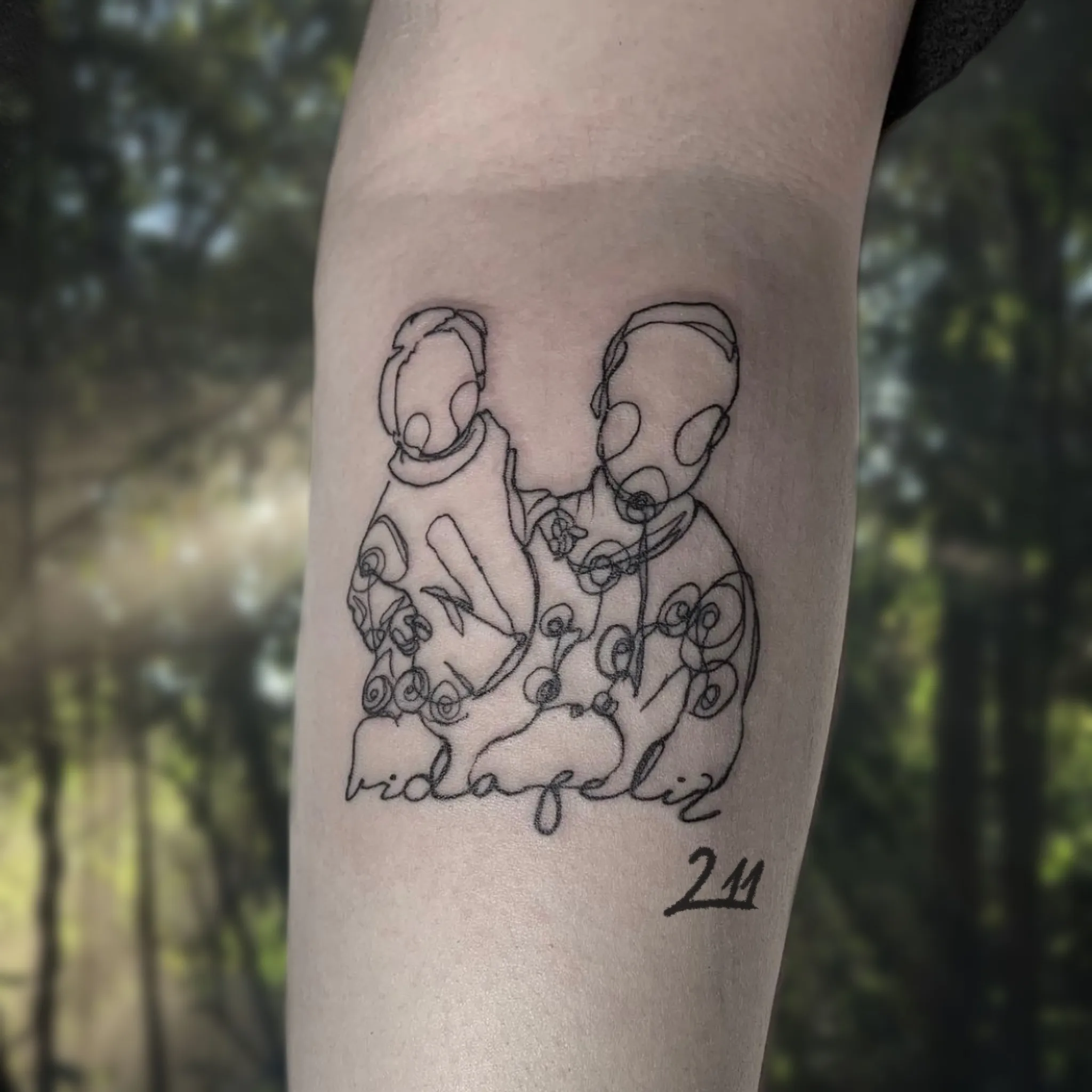 가족사진 타투 - 1