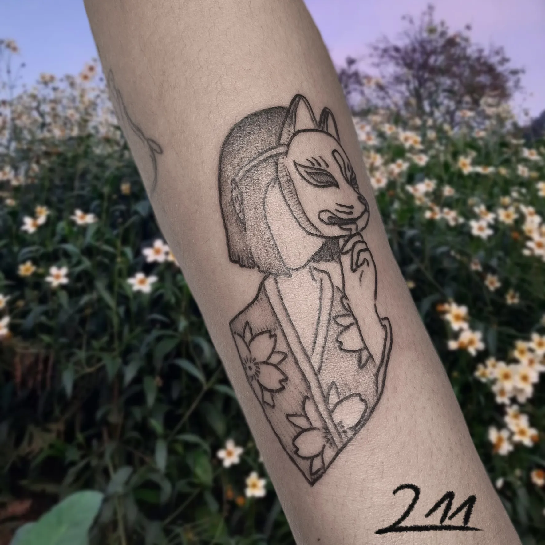 제작 도안 키츠네 가면 - 1