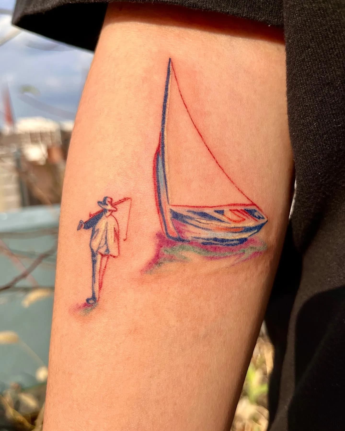 나룻배 타투 - 1