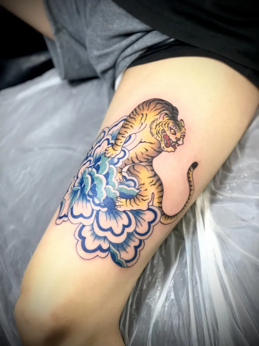 묘당타투 호랑이 시리즈 - 1