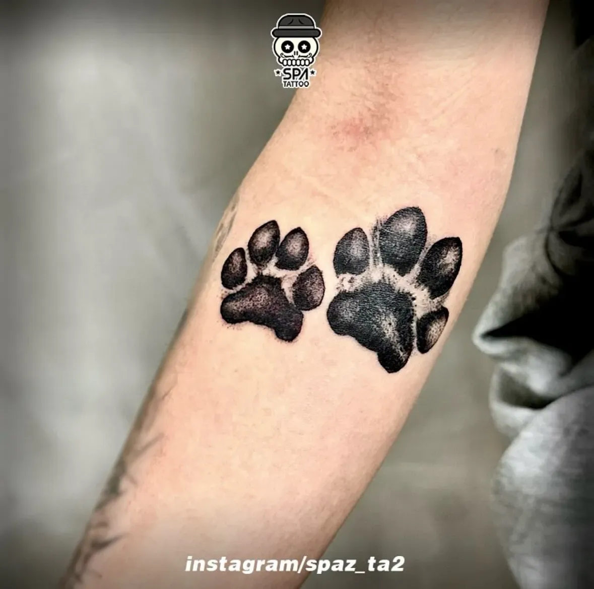 반려견 발도장 타투 - 1