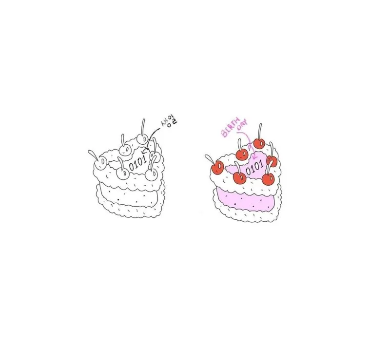 케이크타투,생일타투
