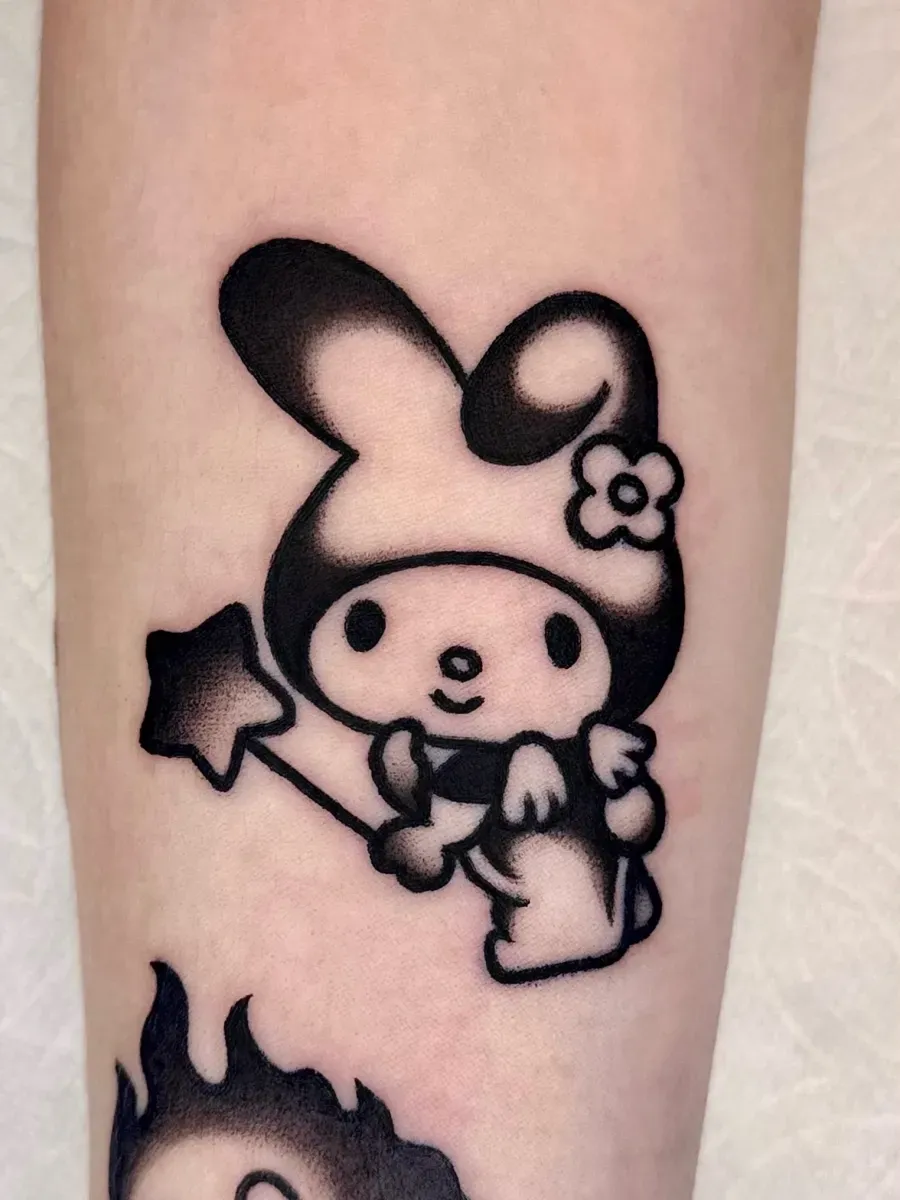 올드스쿨 블랙스쿨 캐릭터타투