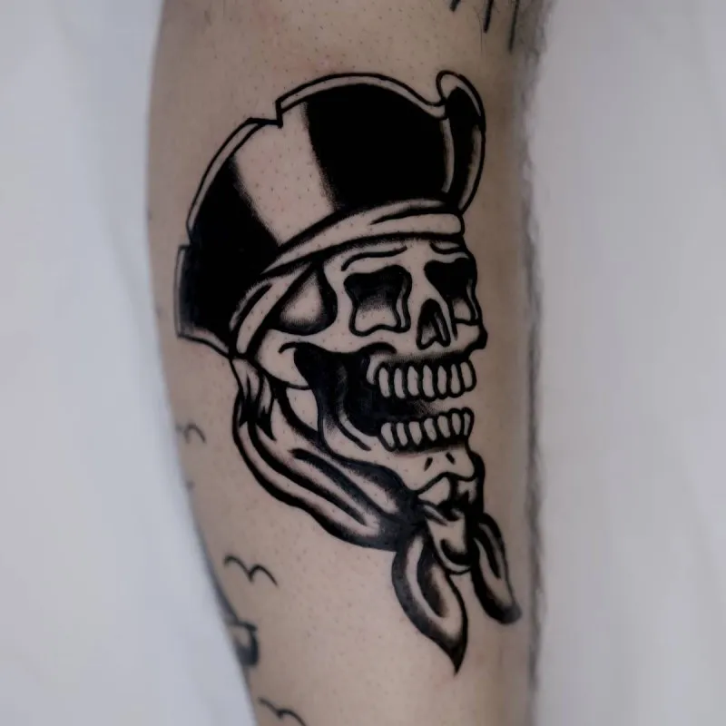 올드스쿨 블랙스쿨 해적해골 - 1