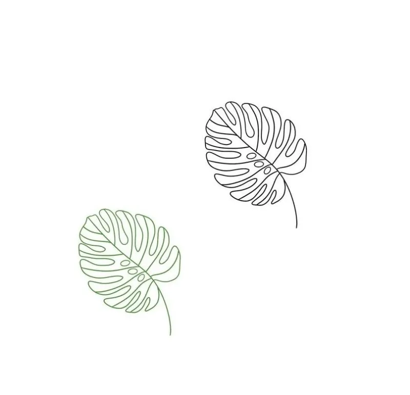 나뭇잎 타튜 - 1