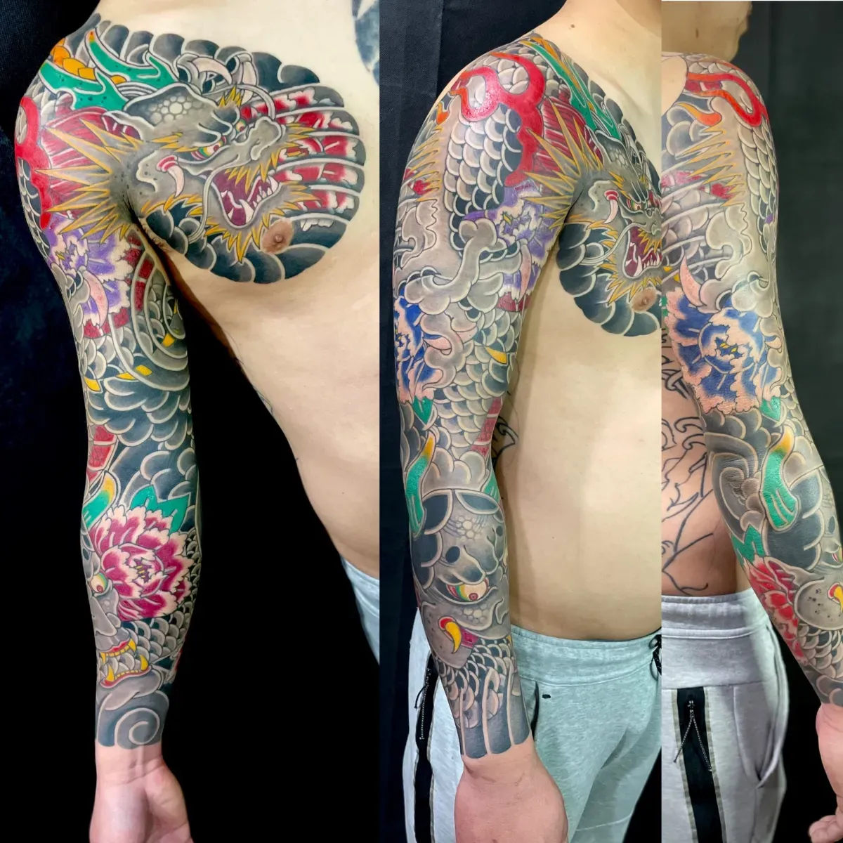 용 가슴 긴팔 - 1