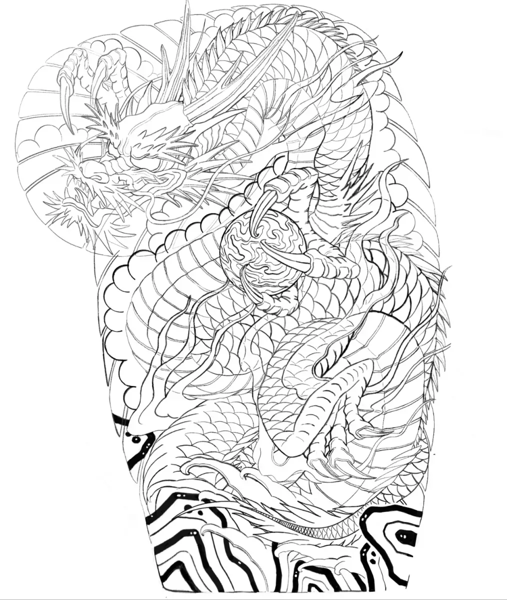 가슴긴팔 용타투 이레즈미타투 가슴반팔타투 인천타투 부평타투 김포타투 부천타투 최상의 작업을 만들어드립니다 - 1