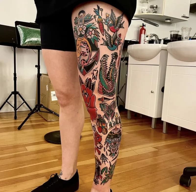 올드스쿨 긴다리