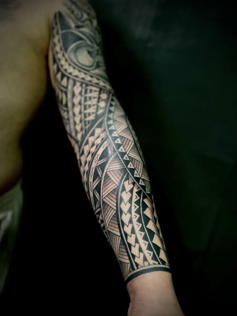 폴리네시안 긴팔 완성 - 1