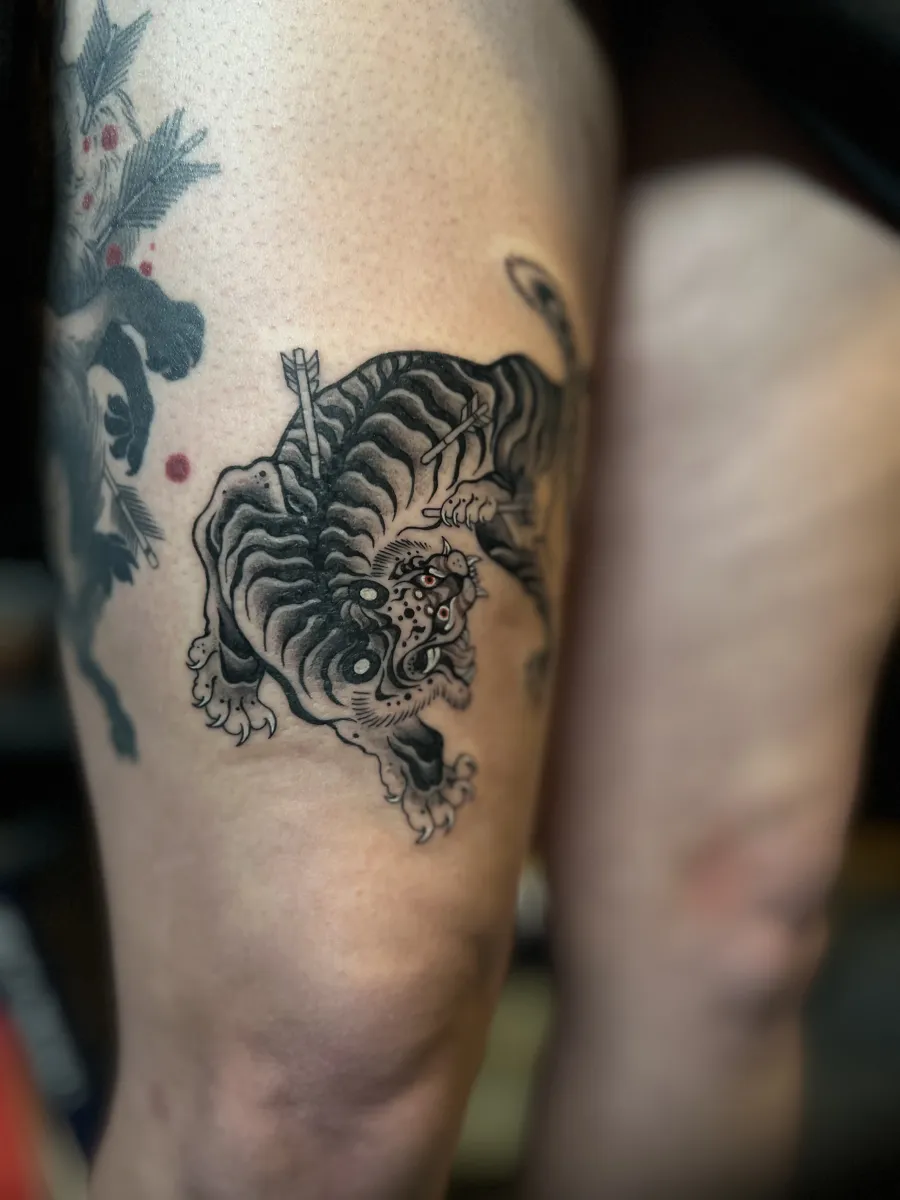 묘당타투 호랑이 - 1