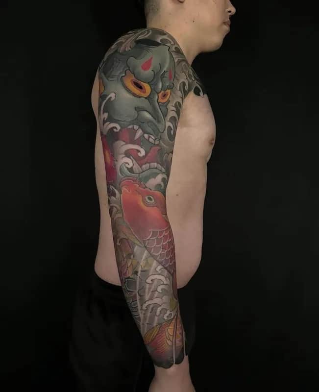 한냐, 잉어 긴팔