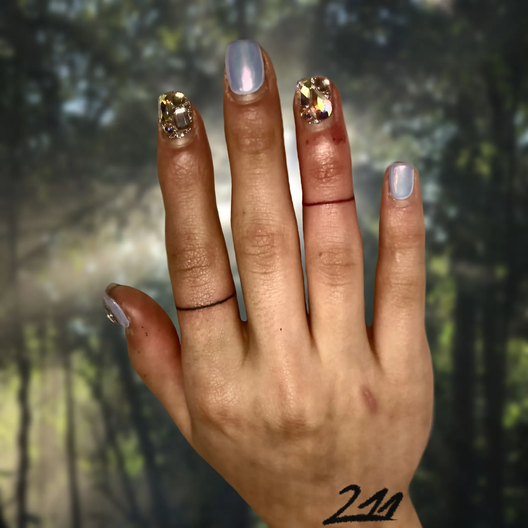 손가락 링 타투 - 1