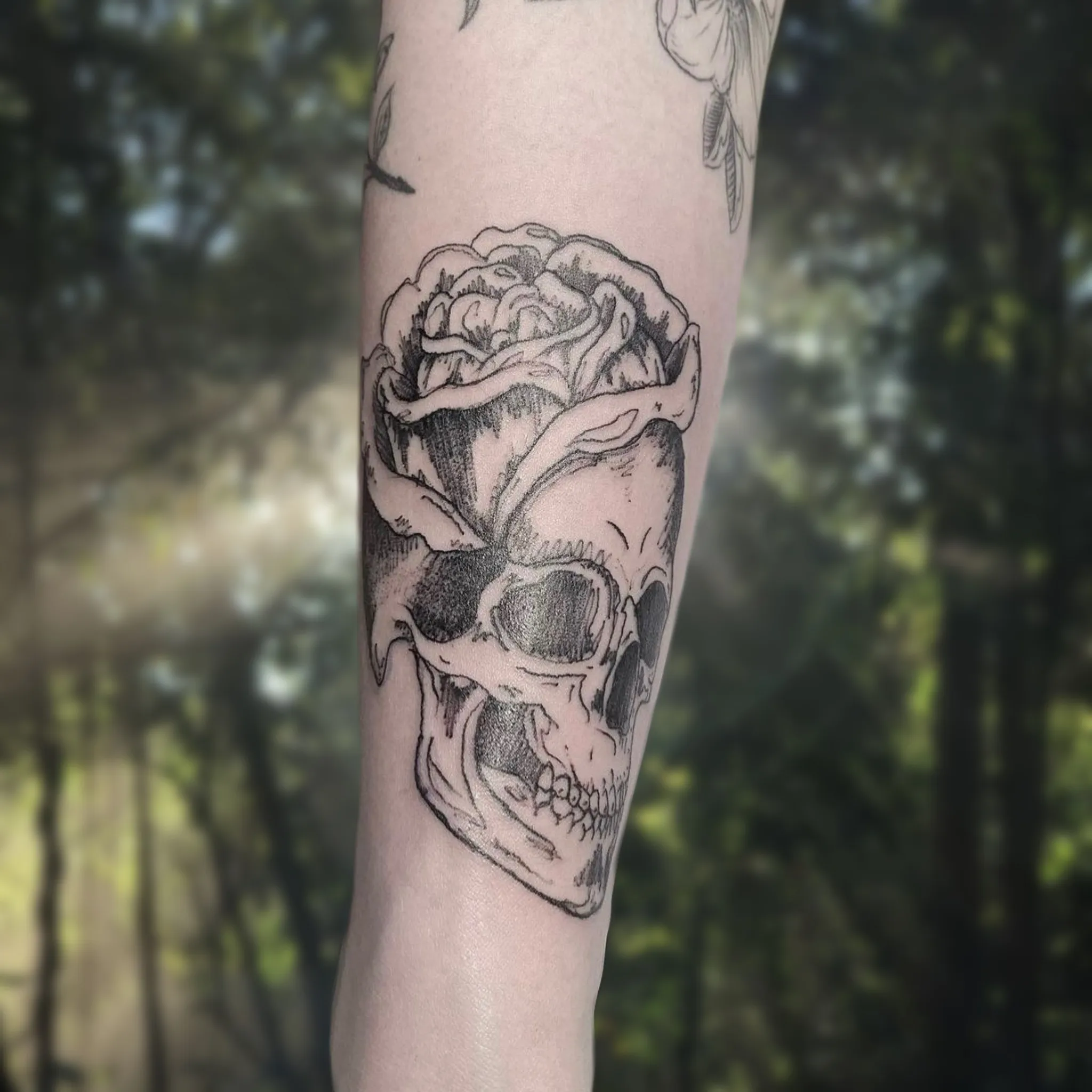 부산 해골 타투 - 1