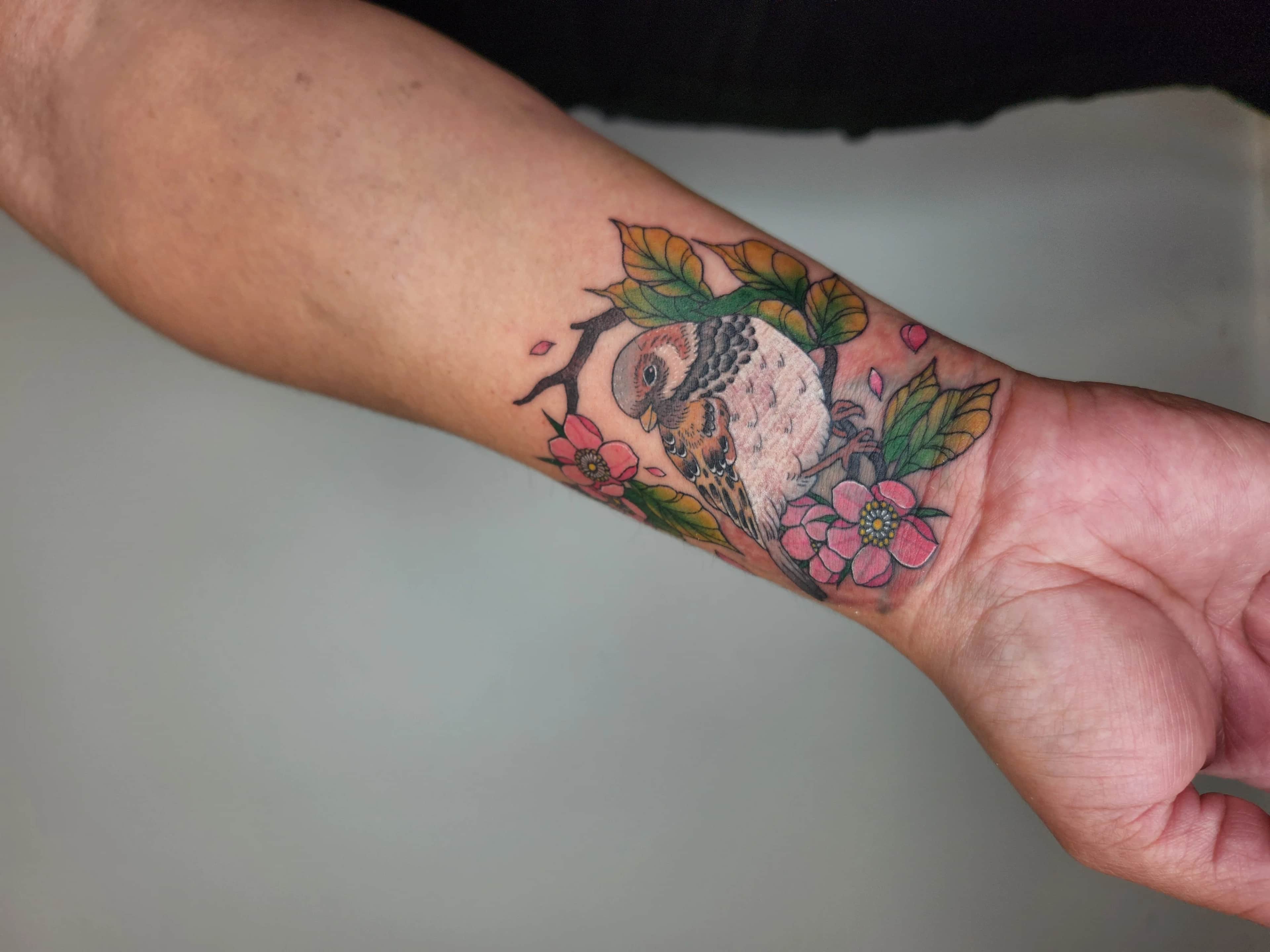 귀여운 참새로 커버업