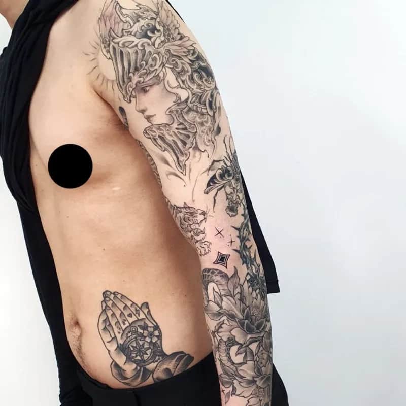 블랙워크 긴팔