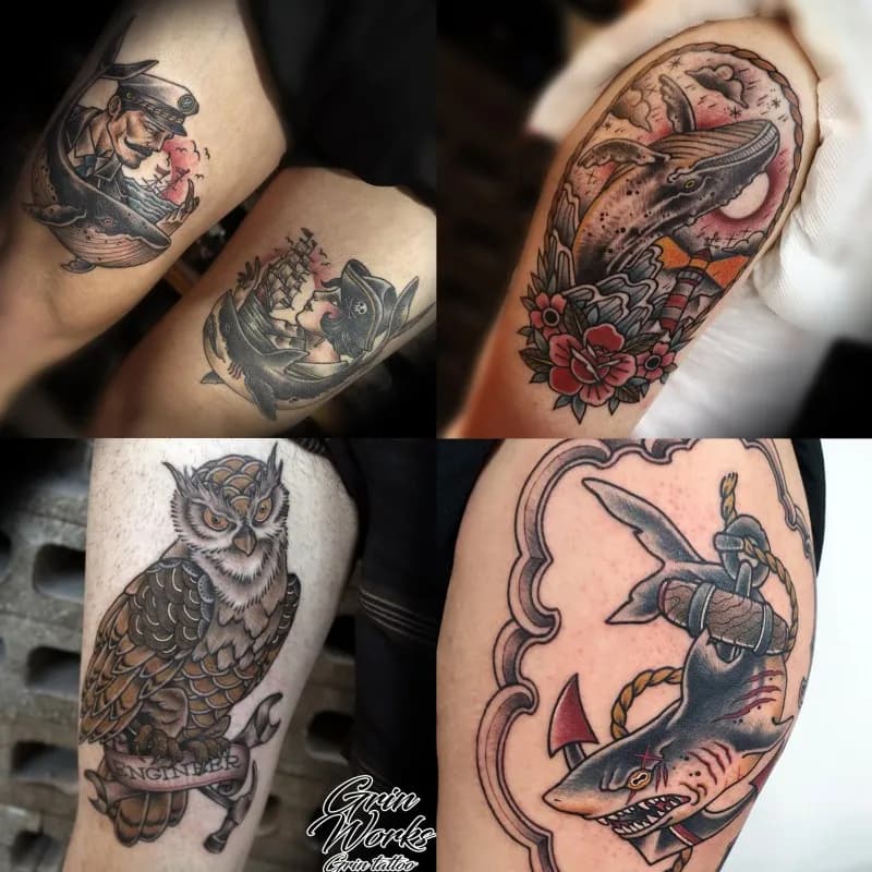 올드스쿨 타투 모음 - 1