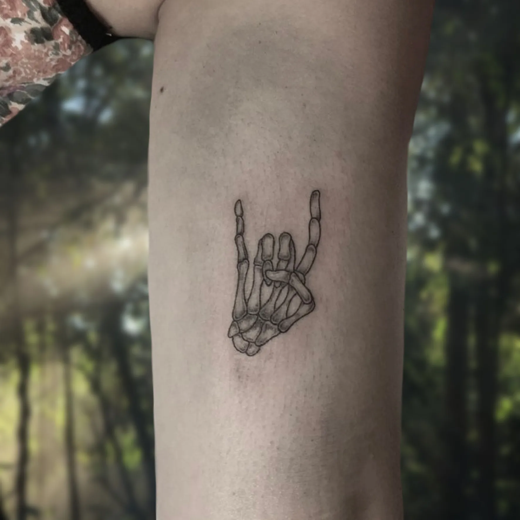 부산 해골 타투