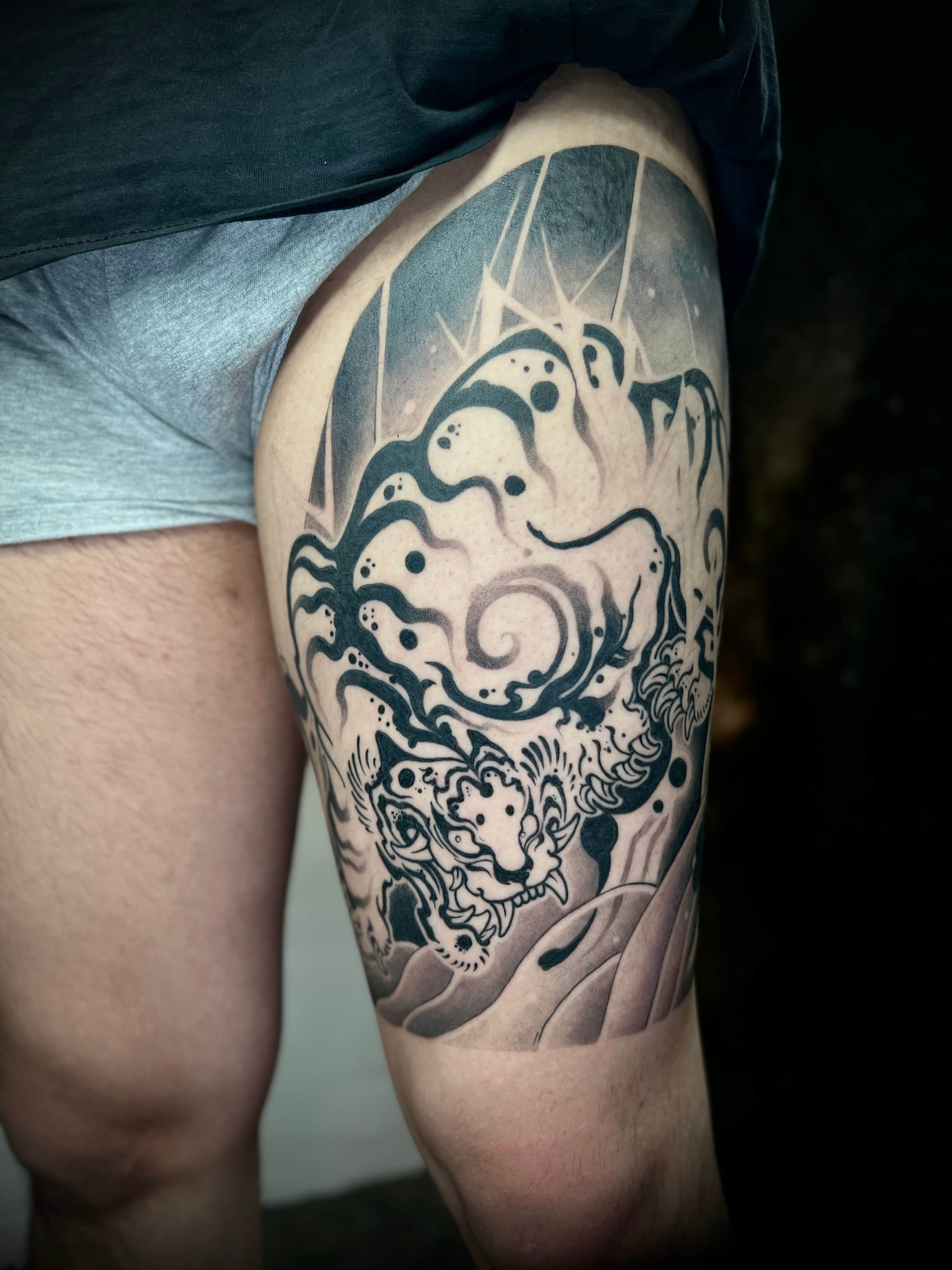 묘당, 허벅지 호랑이