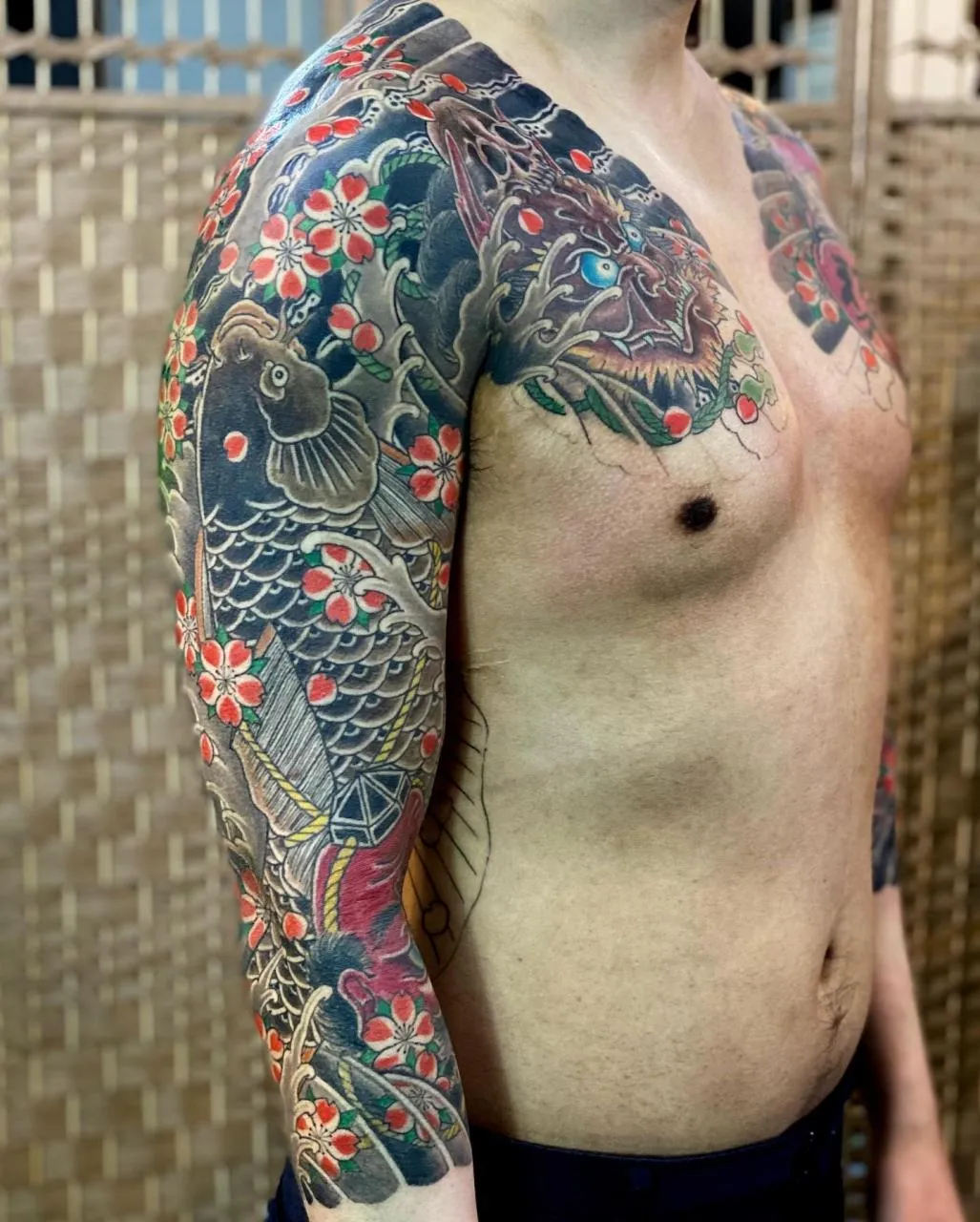 노잔디 타투 - 가슴 및 긴팔 이레즈미 - 1