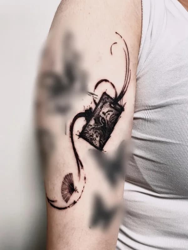 호랑이 붓터치 노리개