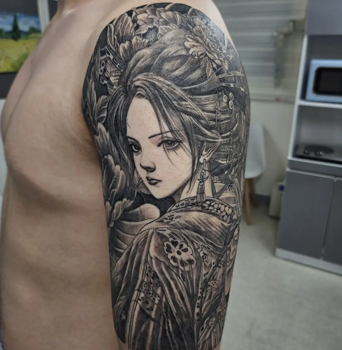 가슴반팔 이레즈미 인천타투 부천타투 부평타투 김포타투 최상의 작품을 만들어드립니다