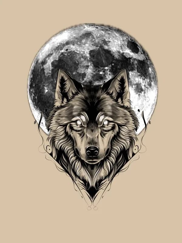 늑대,달 - 1