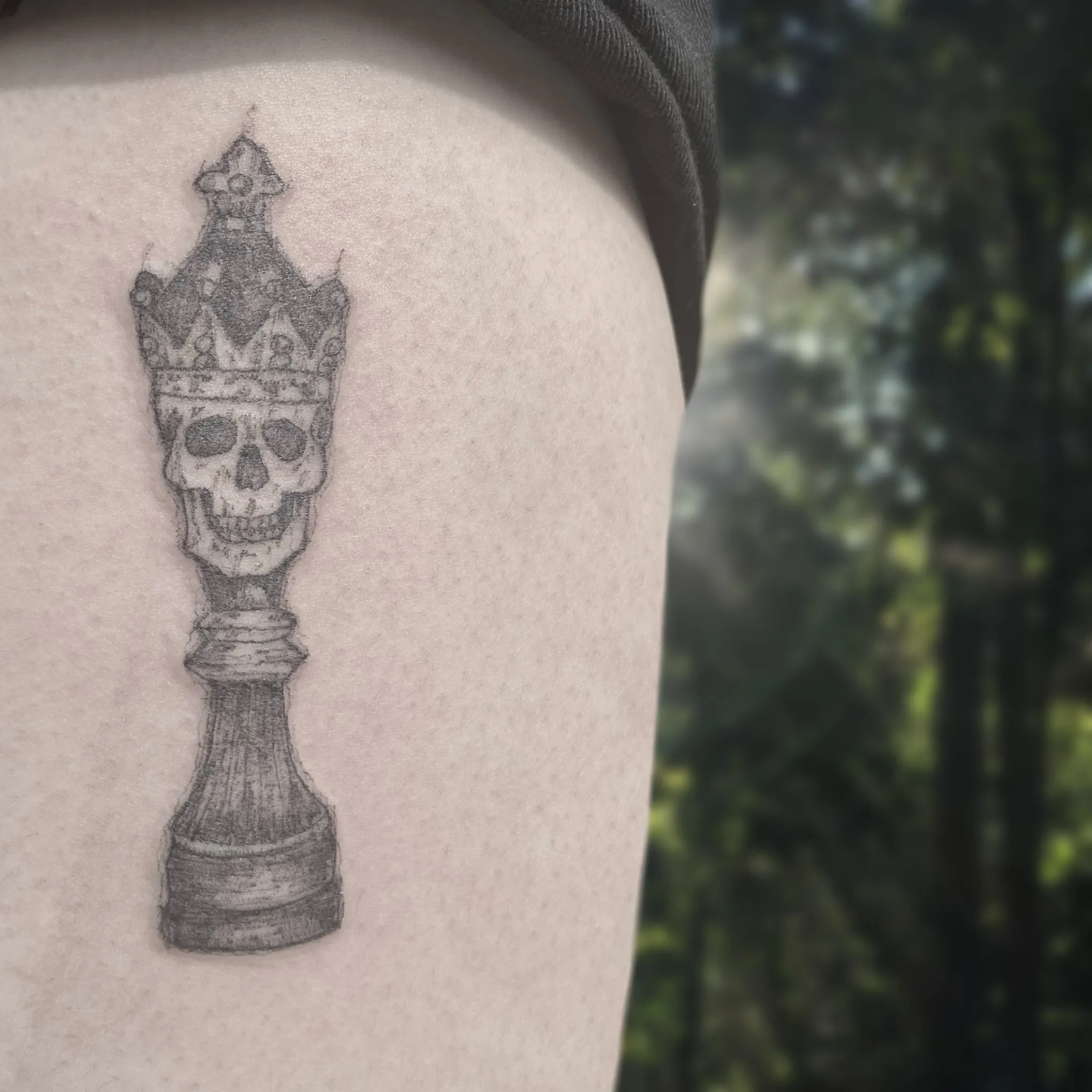 부산 해골 타투 - 1