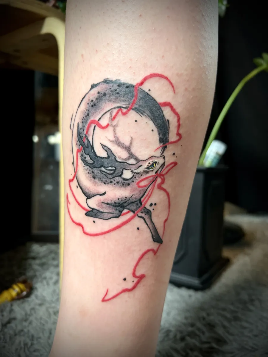 묘당타투 오리엔탈 사슴 - 1